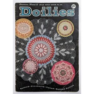 Vintage 1960s Star Doily Book No. 151 American Thread Co. Crochet Patterns Lace‎